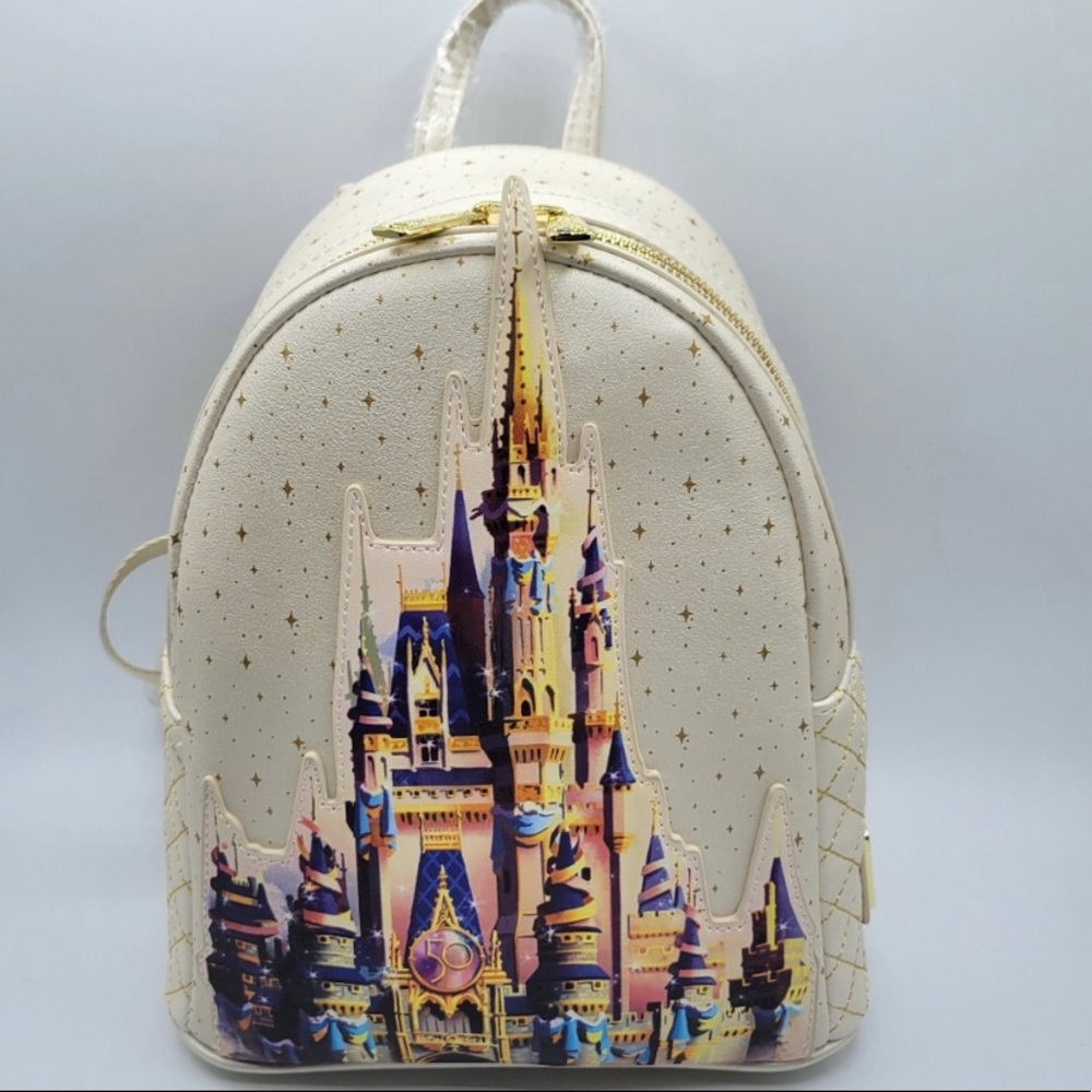 Disney 50th Anniversary Castle Loungefly NWT